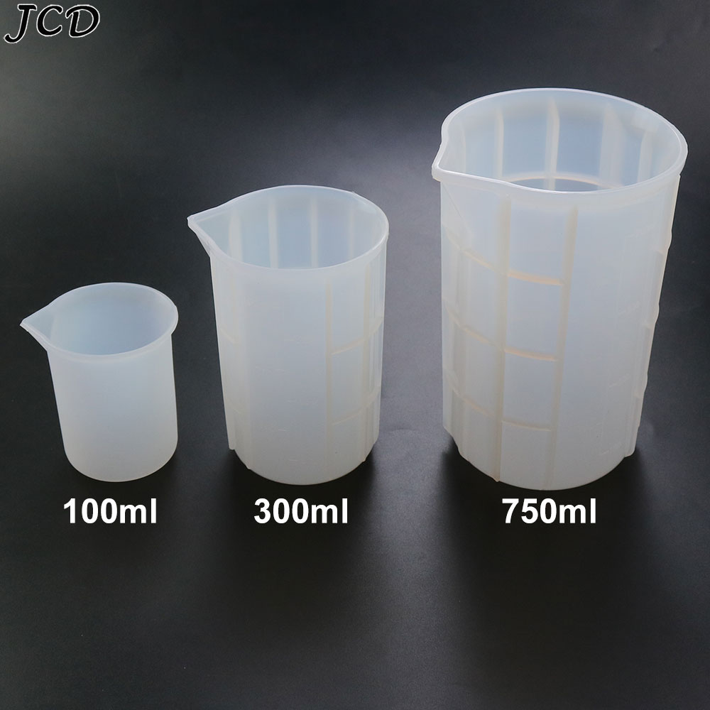 Candle Making Supplies For Beginners - JCD gelas ukur silikon 100ML/300ML/750ML dengan