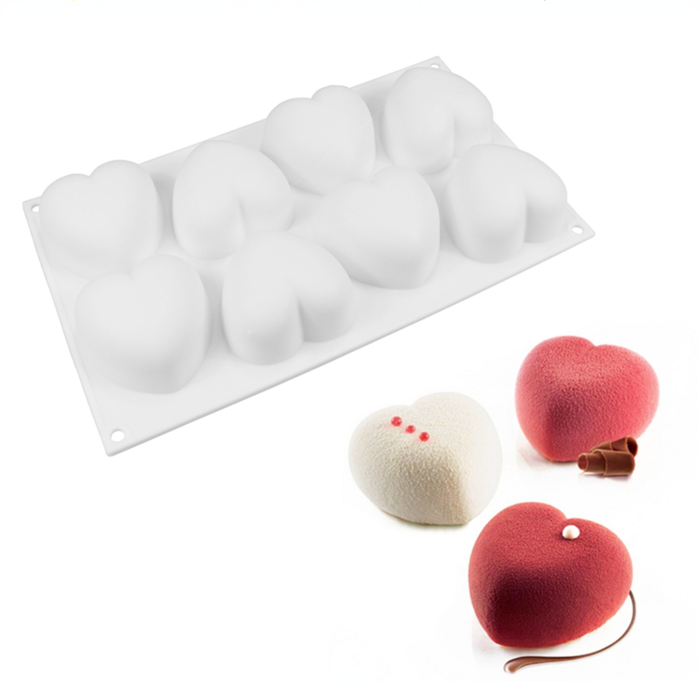 Candle Making Supplies For Beginners - Love Heart cetakan sabun silikon buatan
